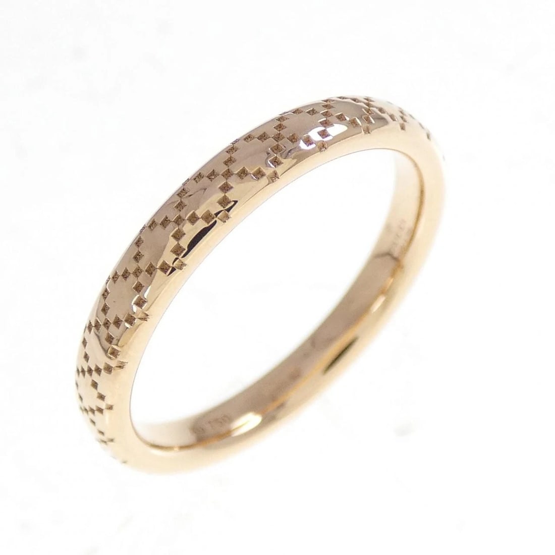 GUCCI DIAMANTISSIMA JAPAN-EXCLUSIVE RING: Gucci Diamantissima Japan-exclusive ring Brand: GUCCI Type: Ring Material: 750 Pink Gold, Color: Pink Gold Size: US 4.75 Accessories: None Accessories Notice: When purchasing pre-owned goo