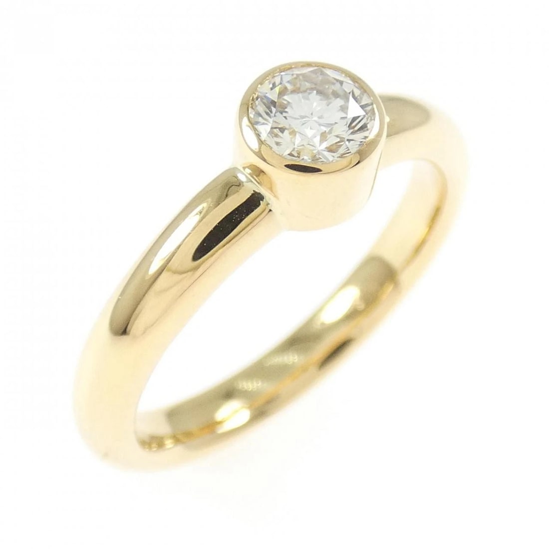 K18YG DIAMOND RING: K18YG Diamond Ring Brand: Unbranded Type: Ring Material: K18 Yellow Gold, Main Stone/Creation Natural Color: Yellow Gold Size: 7-7.5 US Accessories: None Accessories Notice: When purchasin