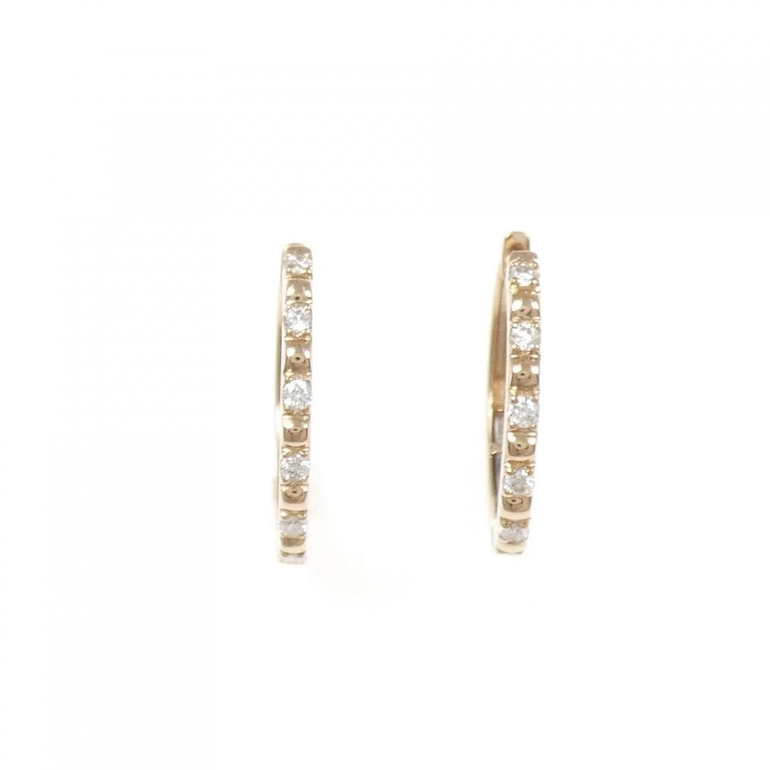 K18PG DIAMOND EARRINGS - 2