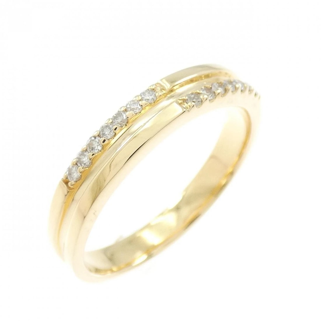 K18YG DIAMOND RING: K18YG Diamond Ring Brand: Unbranded Type: Ring Material: K18 Yellow Gold, Main Stone/Creation natural Color: Yellow Gold Size: 7-7.5 US Accessories: None Accessories Notice: When purchasin