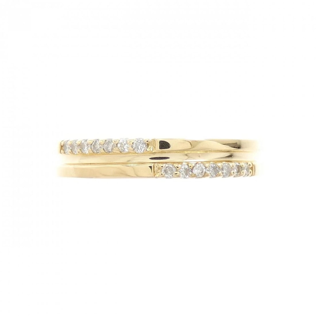 K18YG DIAMOND RING - 2