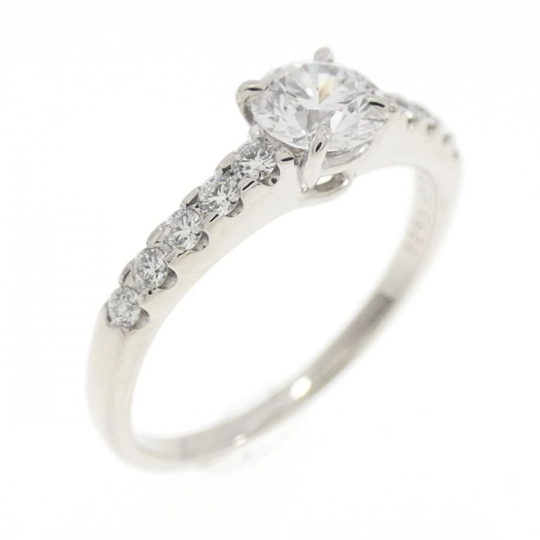 MIKIMOTO DIAMOND RING: MIKIMOTO Diamond Ring Brand: MIKIMOTO Type: Ring Material: Platinum 950, Main Stone/Creation Natural Color: White Gold Size: 4.5-5 (US size) Accessories: None Accessories Notice: When purc