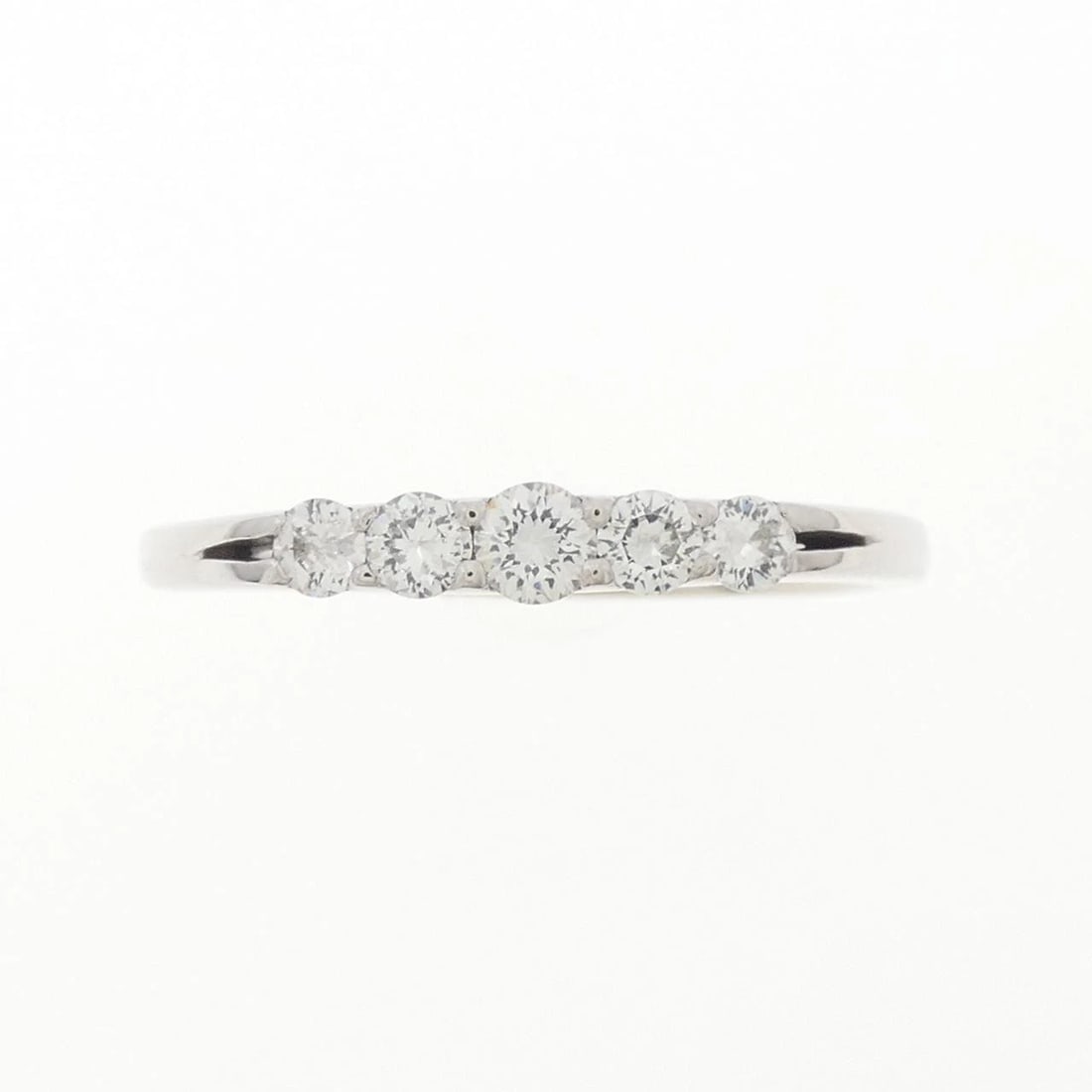 K18WG DIAMOND RING - 2