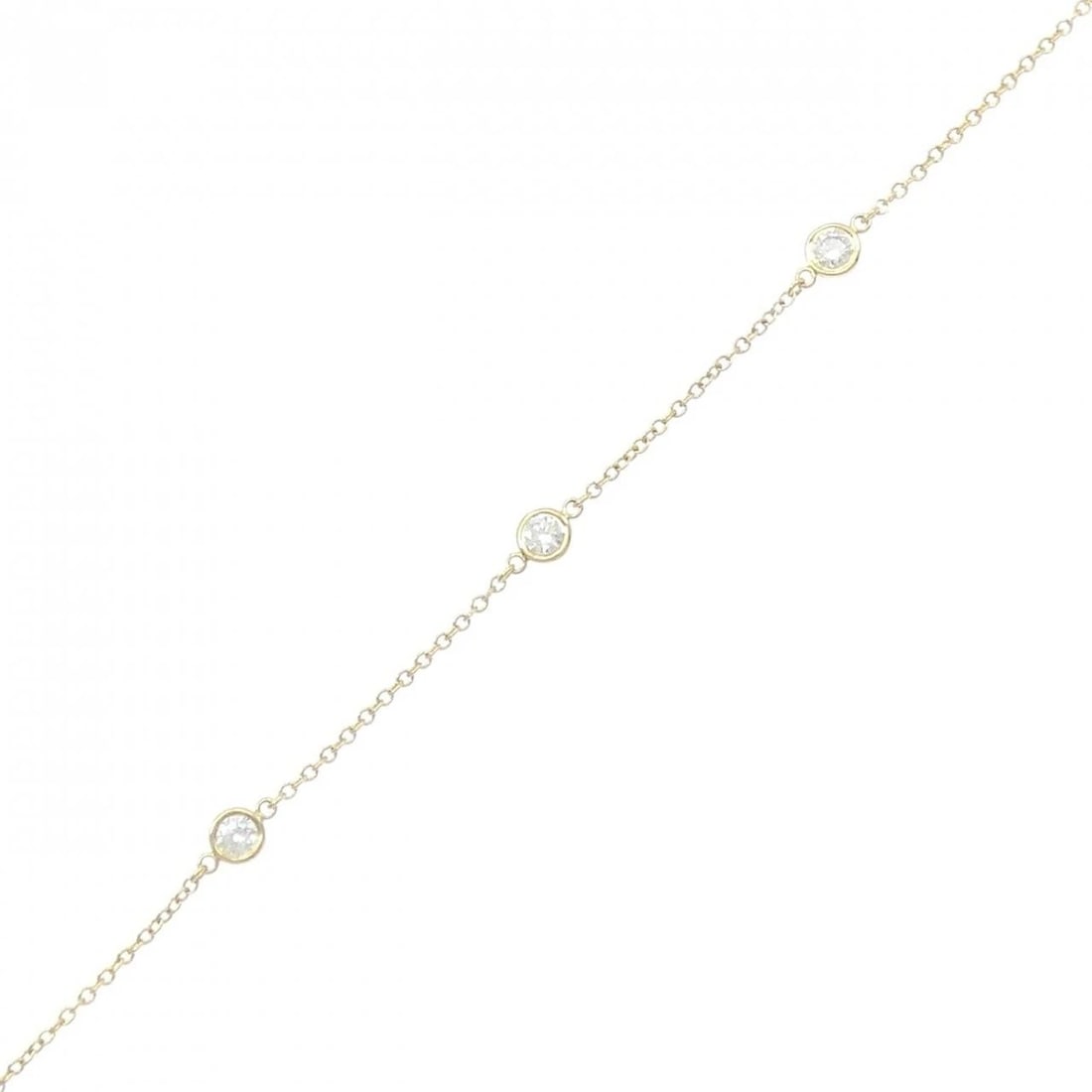 TIFFANY BY THE YARD 5P BRACELET: Tiffany By the Yard 5P Bracelet Brand: Tiffany Type: Bracelet Material: 750 Yellow Gold, Main Stone/Creation Natural Color: Yellow Gold Size: ActualSize Diameter: 3.8mm Size18cm Accessories: