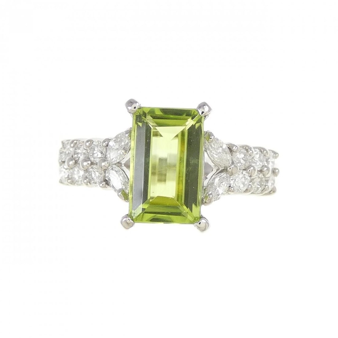 PT900 PERIDOT RING - 2