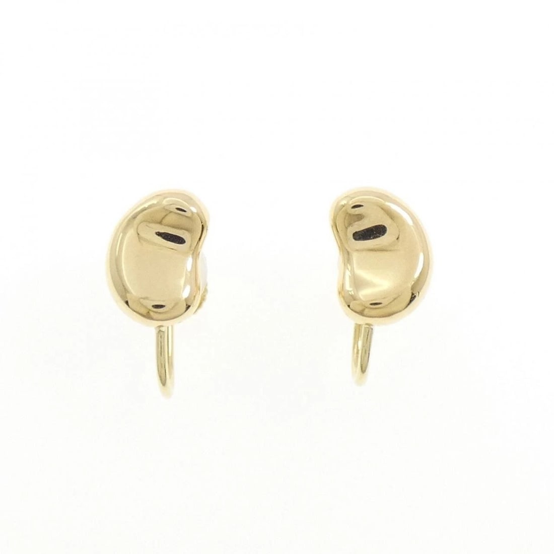 TIFFANY & CO. BEANS EARRINGS: Tiffany & Co. Beans Earrings Brand: Tiffany Type: Earrings Material: 750 Yellow Gold, Color: Yellow Gold Size: ActualSize HxW: 11.5mmx8.2mm Accessories: None Accessories Notice: When purch