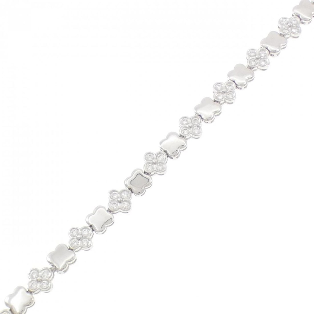 PONTE VECCHIO DIAMOND BRACELET: Ponte Vecchio Diamond Bracelet Brand: Ponte Vecchio Type: Bracelet Material: 750 White Gold, Main Stone/Creation Natural Color: White Size: 17cmActualSize Max W: 5.1mm Accessories: None