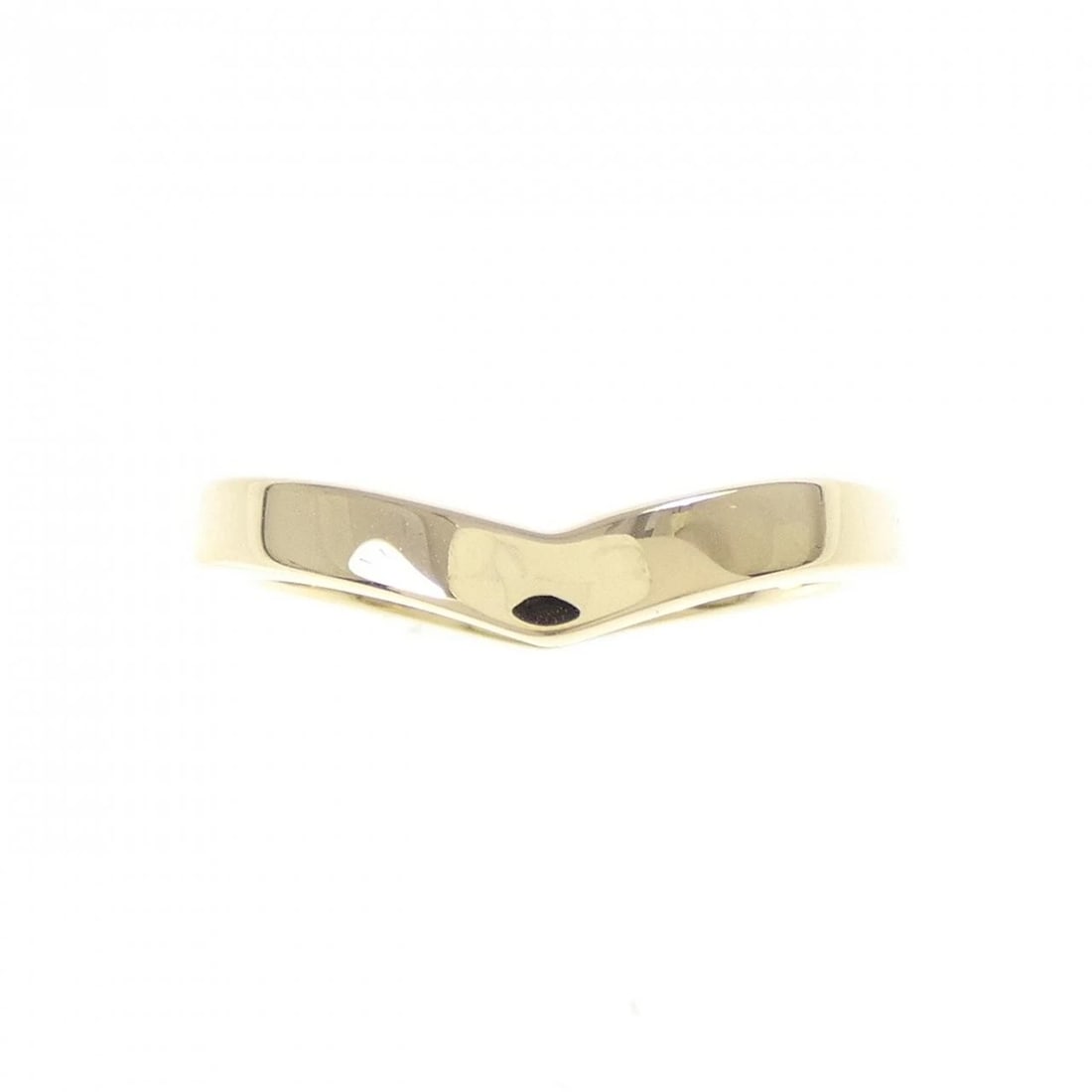 TIFFANY V BAND RING: Tiffany V Band Ring Brand: Tiffany Type: Ring Material: 750 Yellow Gold, Color: yellow gold Size: 4.5-5 (US size) Accessories: None Accessories Notice: When purchasing pre-owned goods, please