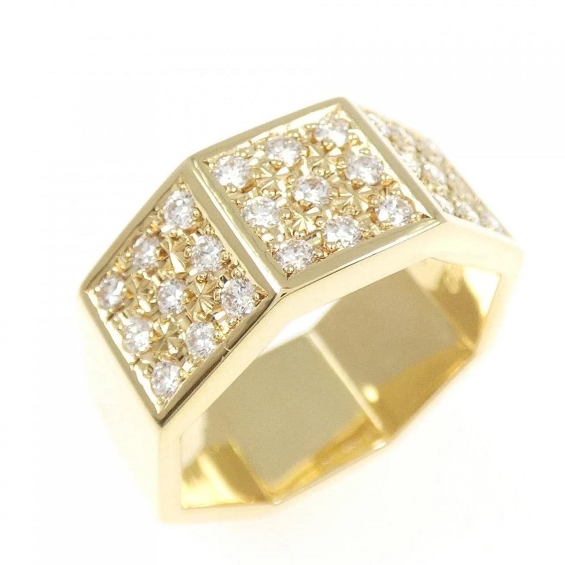 TASAKI DIAMOND RING: Tasaki Diamond Ring Brand: TASAKI Type: Ring Material: K18 yellow gold, Main Stone/Creation Natural Color: yellow gold Size: US 7.5 Accessories: None Accessories Notice: When purchasing pr