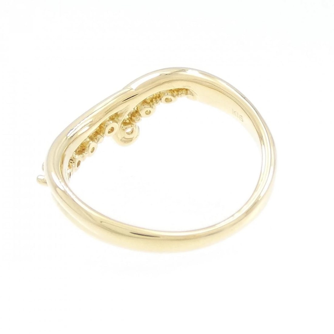 K18YG DIAMOND RING - 3