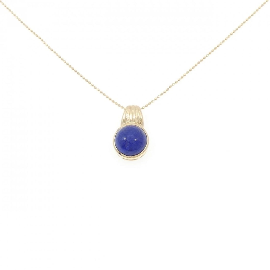 K18YG LAPIS LAZULI NECKLACE: K18YG Lapis Lazuli Necklace Brand: Unbranded Type: Necklace Material: K18 Yellow Gold, Color: YG Size: 44cmActualSize Pendant top H x W: 17.7mmx11.1mm Chain Max. W: 0.9mm Accessories: None