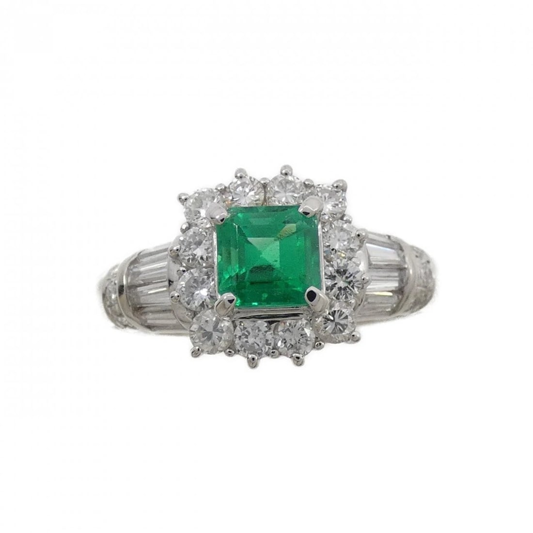 PT900 EMERALD RING - 2