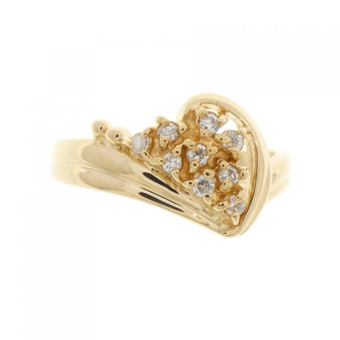 K18YG DIAMOND RING - 2