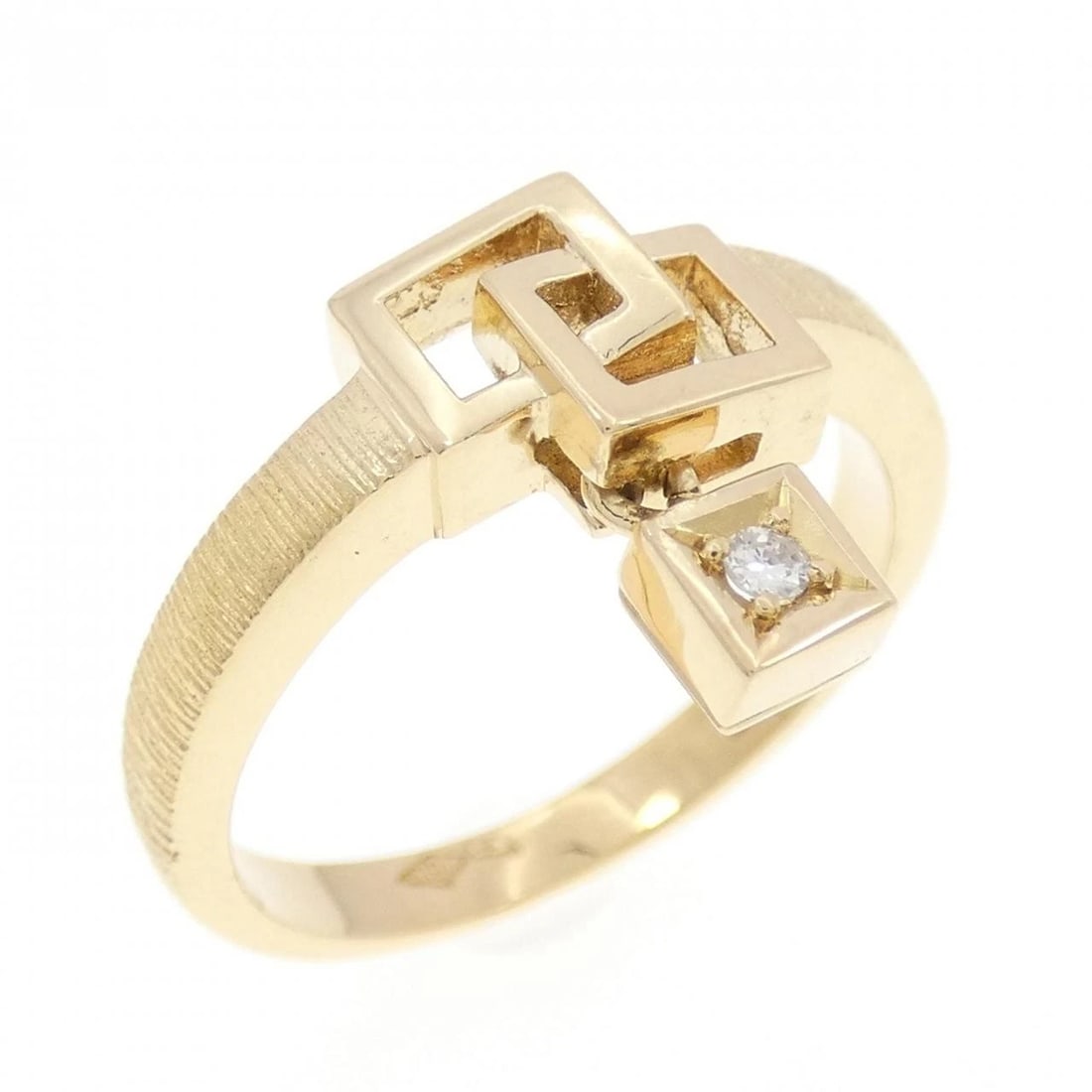 K18YG DIAMOND RING: K18YG Diamond Ring Brand: Unbranded Type: Ring Material: K18 Yellow Gold, Main Stone/Creation Natural Color: Yellow Gold Size: 6.5 ( US size) Accessories: None Accessories Notice: When
