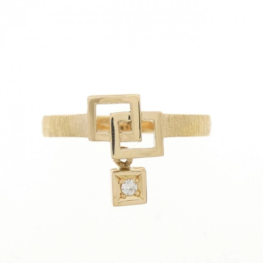 K18YG DIAMOND RING - 2