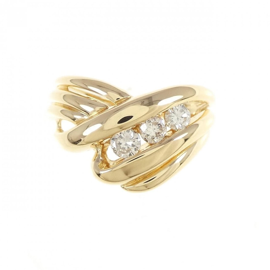 K18YG DIAMOND RING - 2