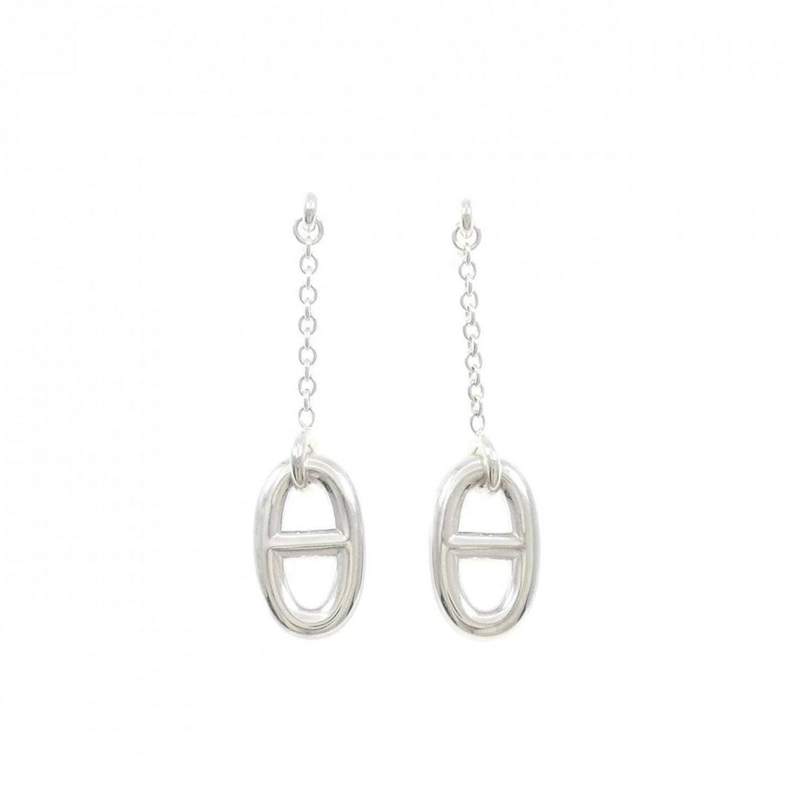 HERMES FARANDOLE EARRINGS: HERMES Farandole Earrings Brand: HERMES Type: Earrings Material: 925 Silver, Color: Silver Size: ActualSize HxW: 40.3mmx10.2mm Accessories: None Accessories Notice: When purchasing pre-own