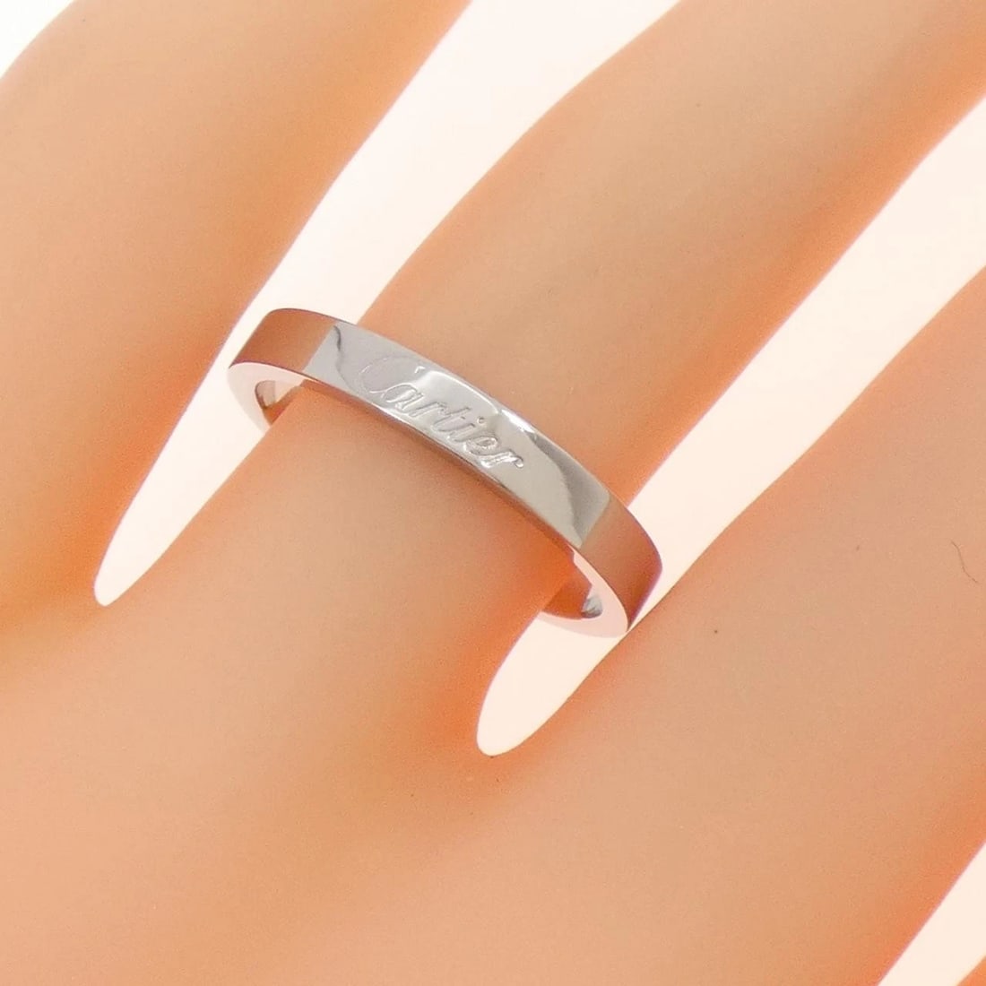 CARTIER ENGRAVED RING - 4