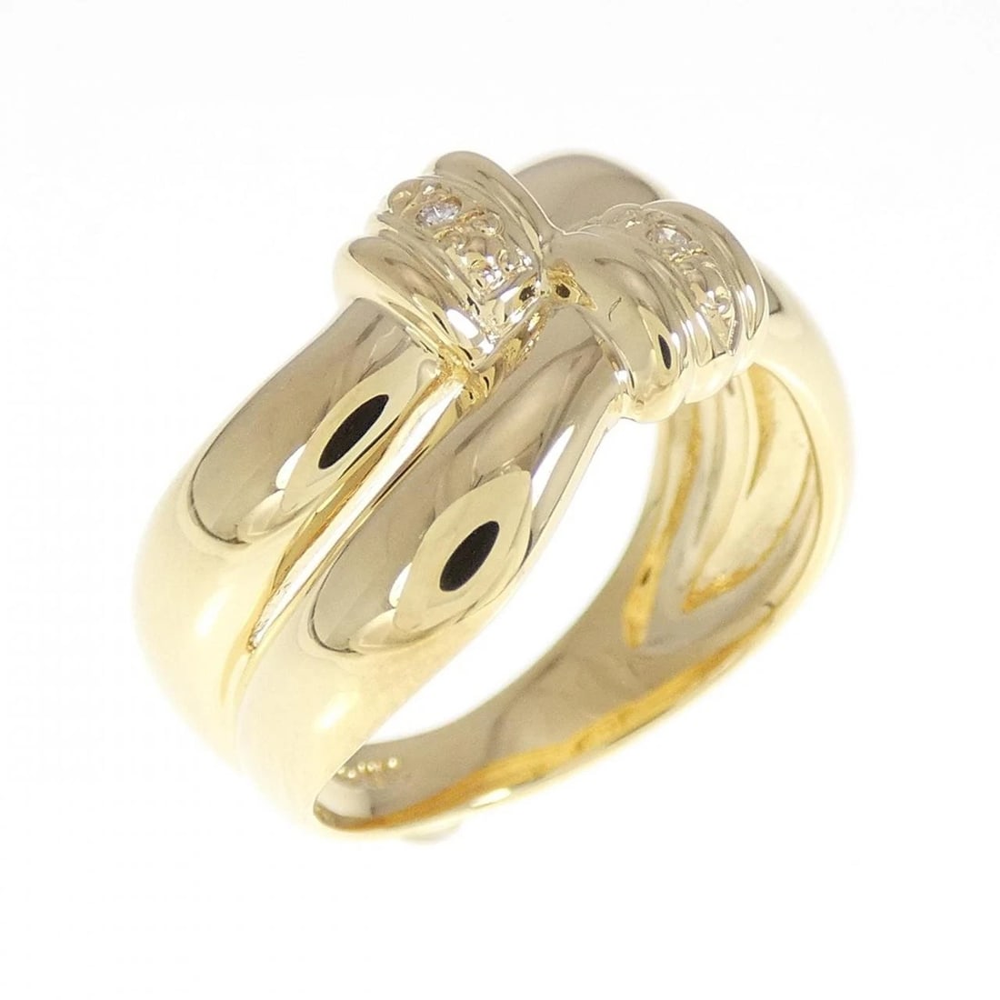 K18YG DIAMOND RING: K18YG Diamond Ring Brand: Unbranded Type: Ring Material: K18 Yellow Gold, Main Stone/Creation natural Color: Yellow Gold Size: 5.5-6 US Accessories: None Accessories Notice: When purchasin