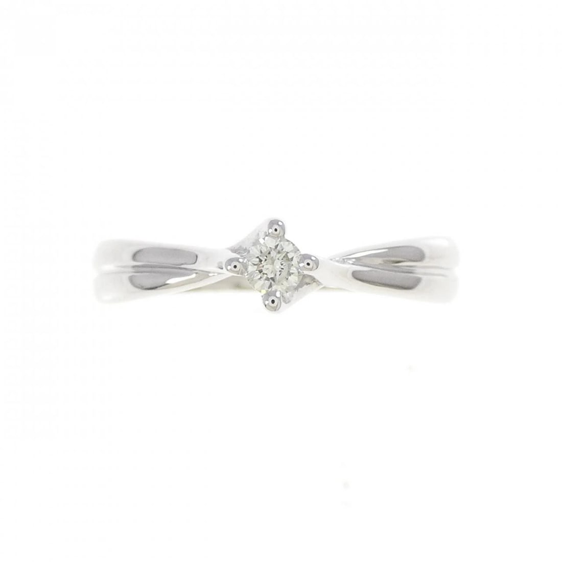 K18WG DIAMOND RING - 2