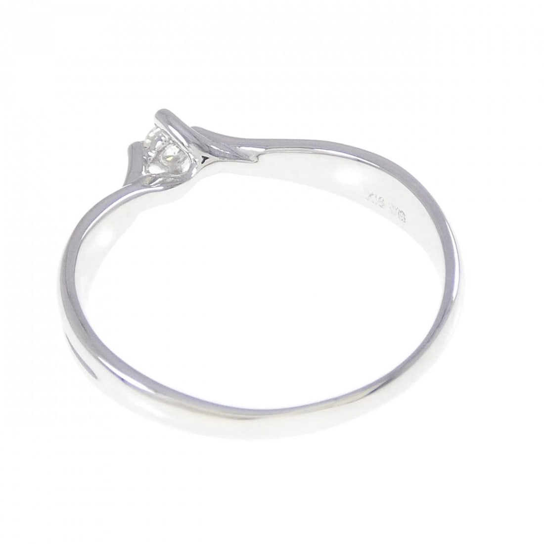 K18WG DIAMOND RING - 3