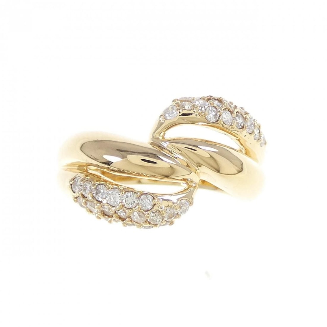 K18YG DIAMOND RING - 2