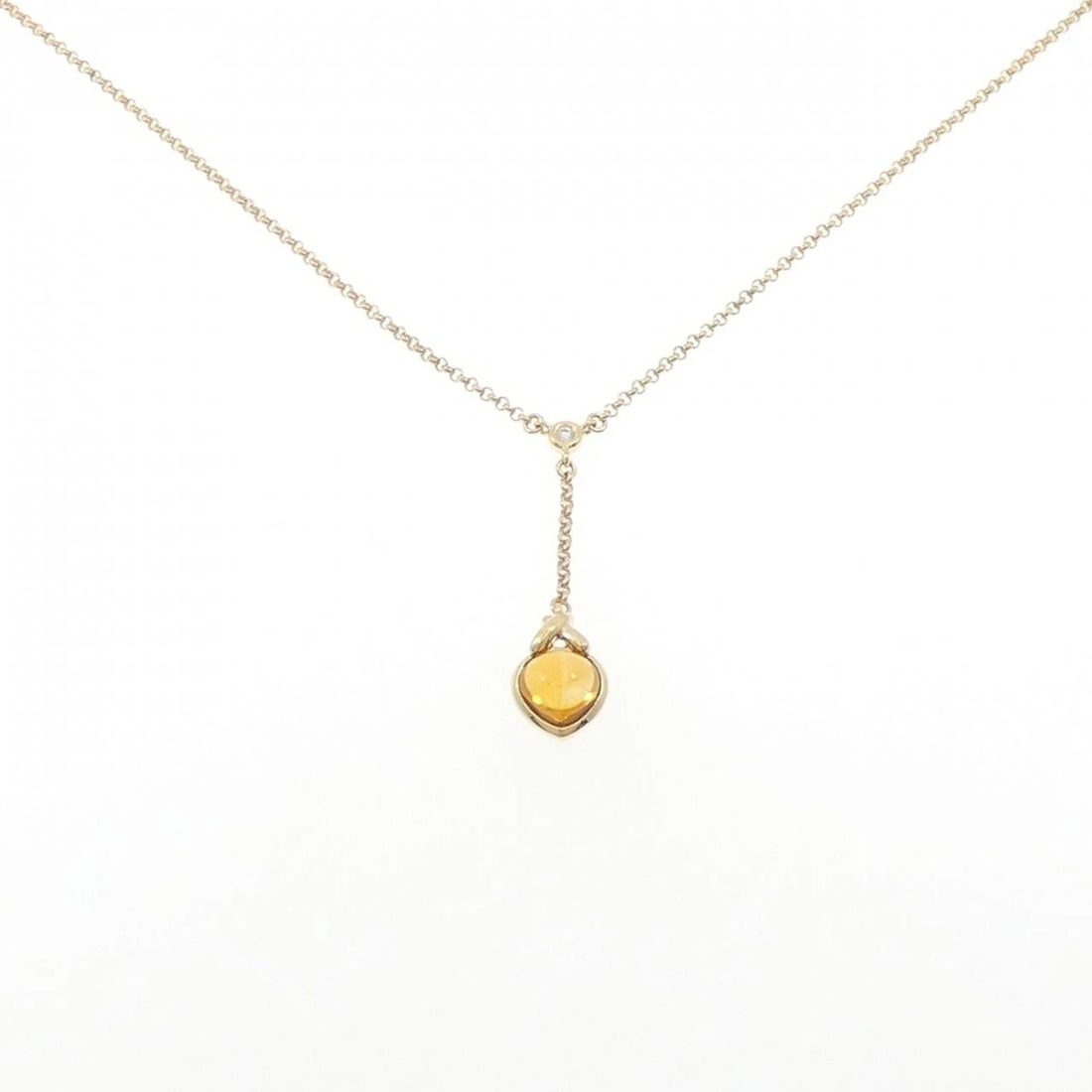 TASAKI CITRINE NECKLACE: TASAKI Citrine Necklace Brand: TASAKI Type: Necklace Material: K18 Yellow Gold, Main Stone/Creation Natural Color: yellow gold Size: 42cmActualSize Pendant top H x W: 36.6mmx9.3mm Chain Max.