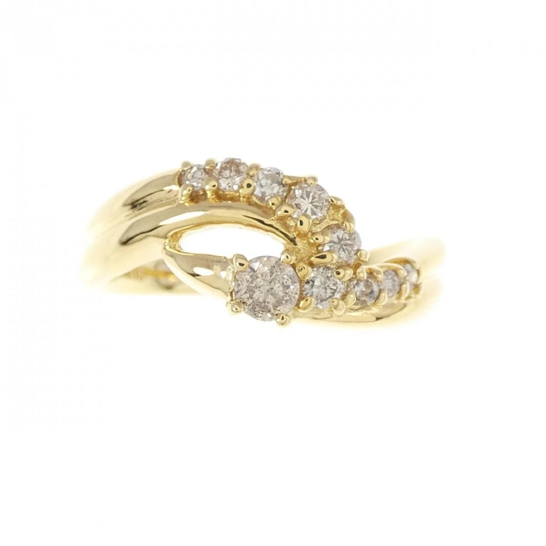 K18YG DIAMOND RING - 2