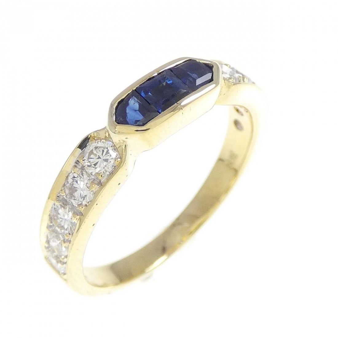 K18YG SAPPHIRE RING: K18YG Sapphire Ring Brand: Unbranded Type: Ring Material: K18 Yellow Gold, Main Stone/Creation sapphire Color: Yellow Gold Size: 6.5 US Accessories: None Accessories Notice: When purchasin