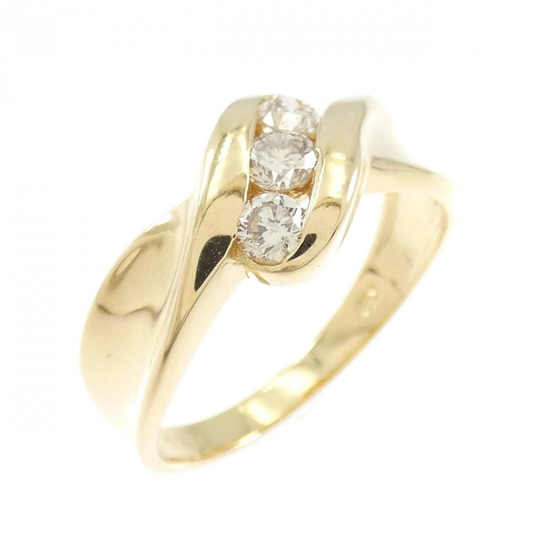 K18YG DIAMOND RING: K18YG Diamond Ring Brand: Unbranded Type: Ring Material: K18 Yellow Gold, Main Stone/Creation Natural Color: Yellow Gold Size: 6 ( US size) Accessories: None Accessories Notice: When