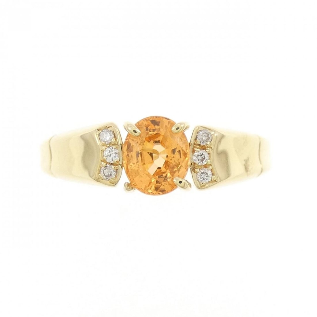 K18YG GARNET RING - 2