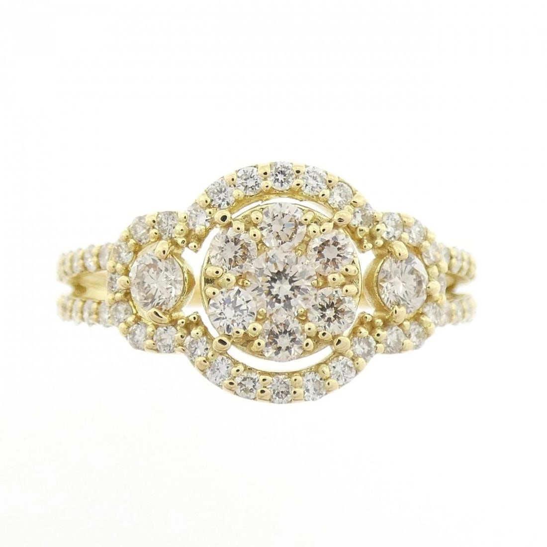 K18YG DIAMOND RING - 2