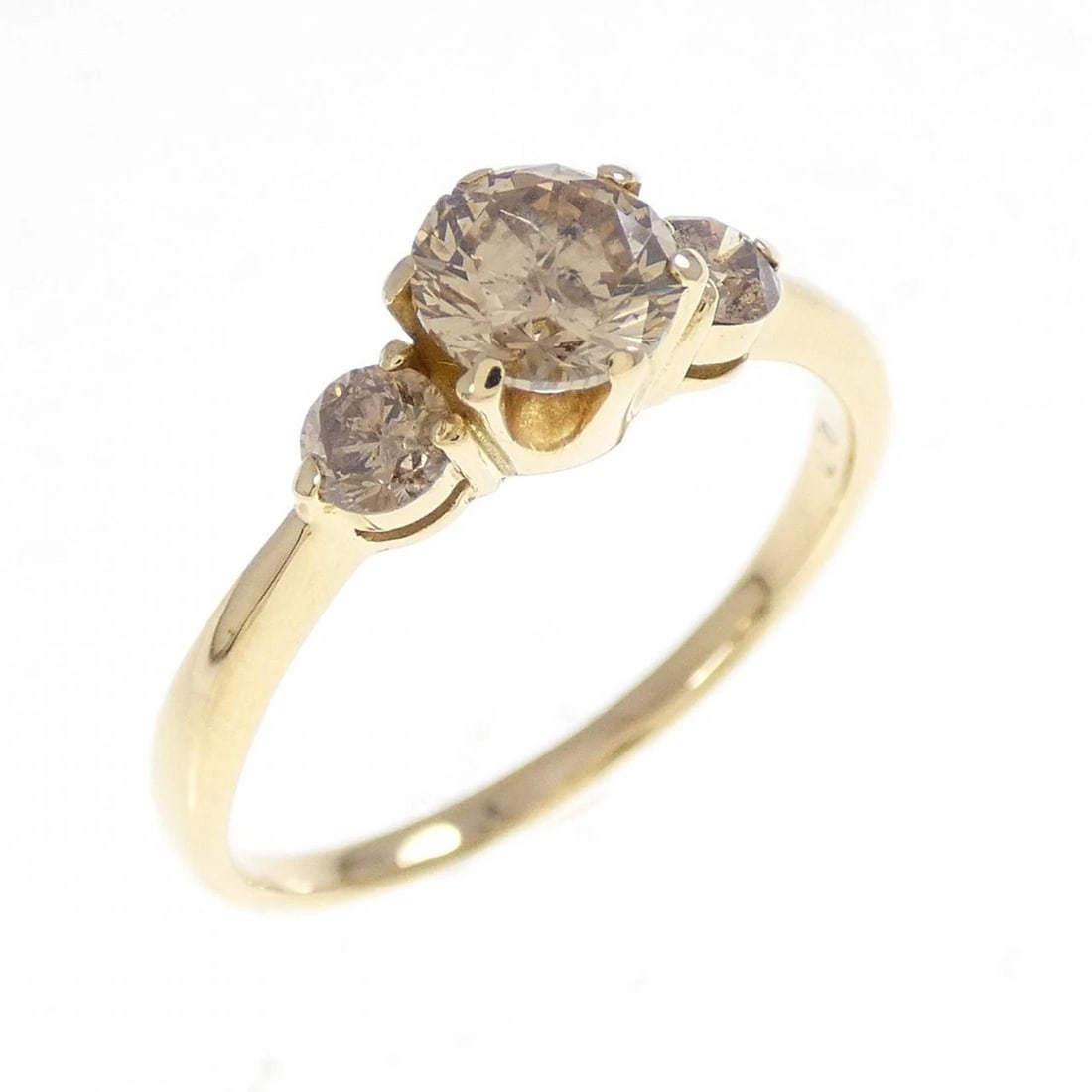 K18YG DIAMOND RING: K18YG Diamond Ring Brand: Unbranded Type: Ring Material: K18 Yellow Gold, Main Stone/Creation Natural Color: Yellow Gold Size: 7 US Accessories: None Accessories Notice: When purchasing