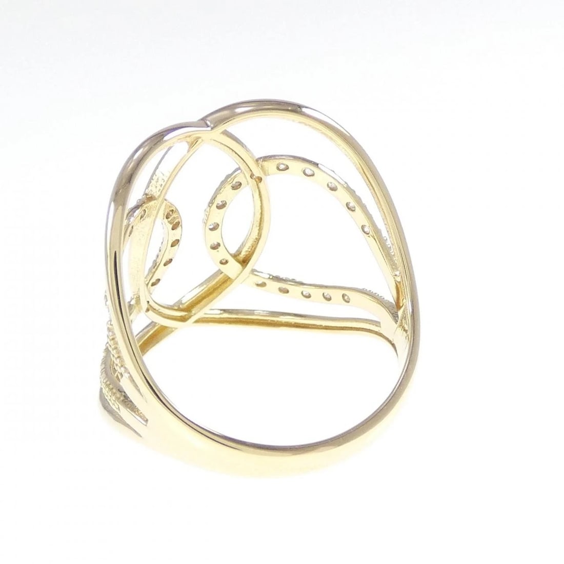 K18YG DIAMOND RING - 3