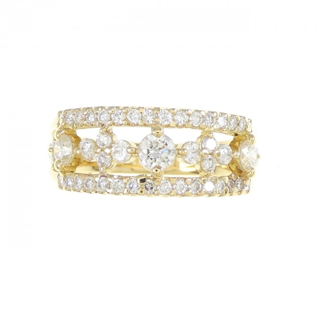 K18YG DIAMOND RING - 2