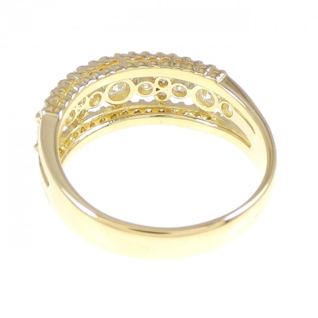 K18YG DIAMOND RING - 3