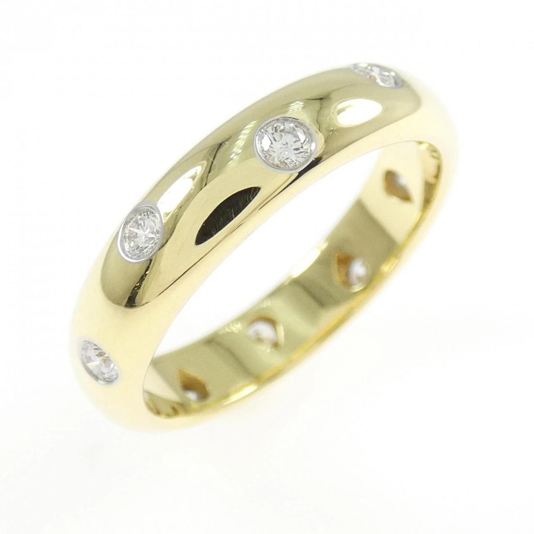 TIFFANY & CO. DOTS RING: TIFFANY & Co. Dots Ring Brand: TIFFANY&Co. Type: Ring Material: 750 Yellow Gold/Platinum 950, Main Stone/Creation Natural Color: Yellow Gold/Platinum Size: US 6 Accessories: None Accessories