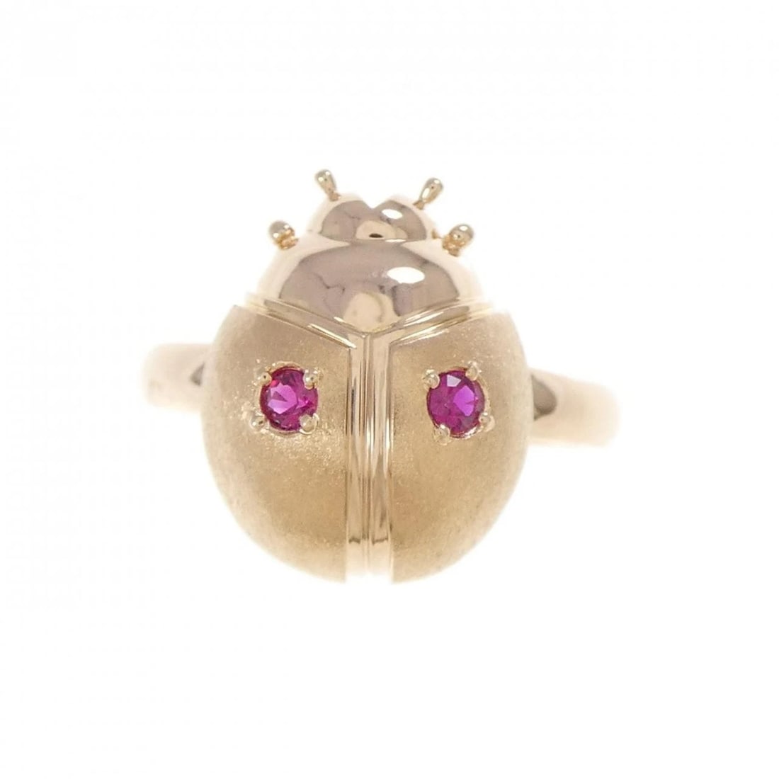 K18PG LADYBIRD RUBY RING - 2