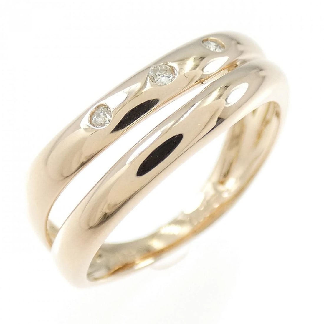 K18PG DIAMOND RING: K18PG Diamond Ring Brand: Unbranded Type: Ring Material: K18 Pink Gold, Main Stone/Creation natural Color: pink gold Size: 6.5 US Accessories: None Accessories Notice: When purchasing pre-