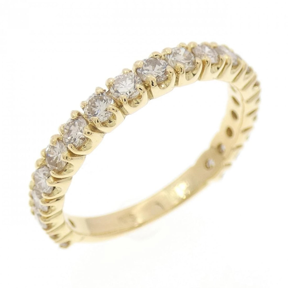 K18YG DIAMOND RING: K18YG Diamond Ring Brand: Unbranded Type: Ring Material: K18 Yellow Gold, Main Stone/Creation freshwater pearl Color: Yellow Gold Size: Accessories: None Accessories Notice: When purchasing