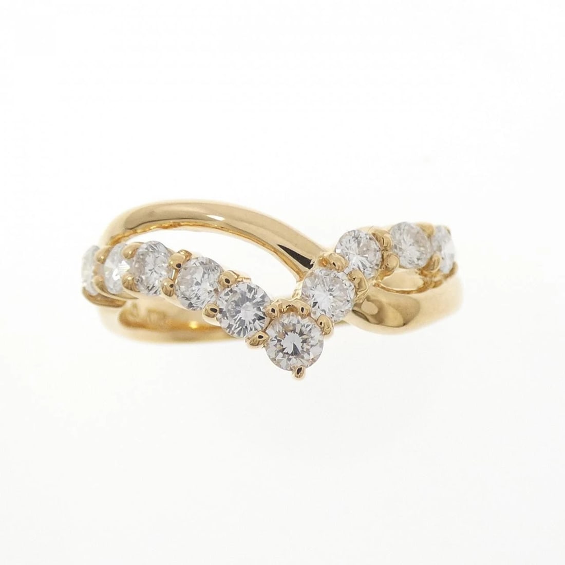 K18YG DIAMOND RING - 2