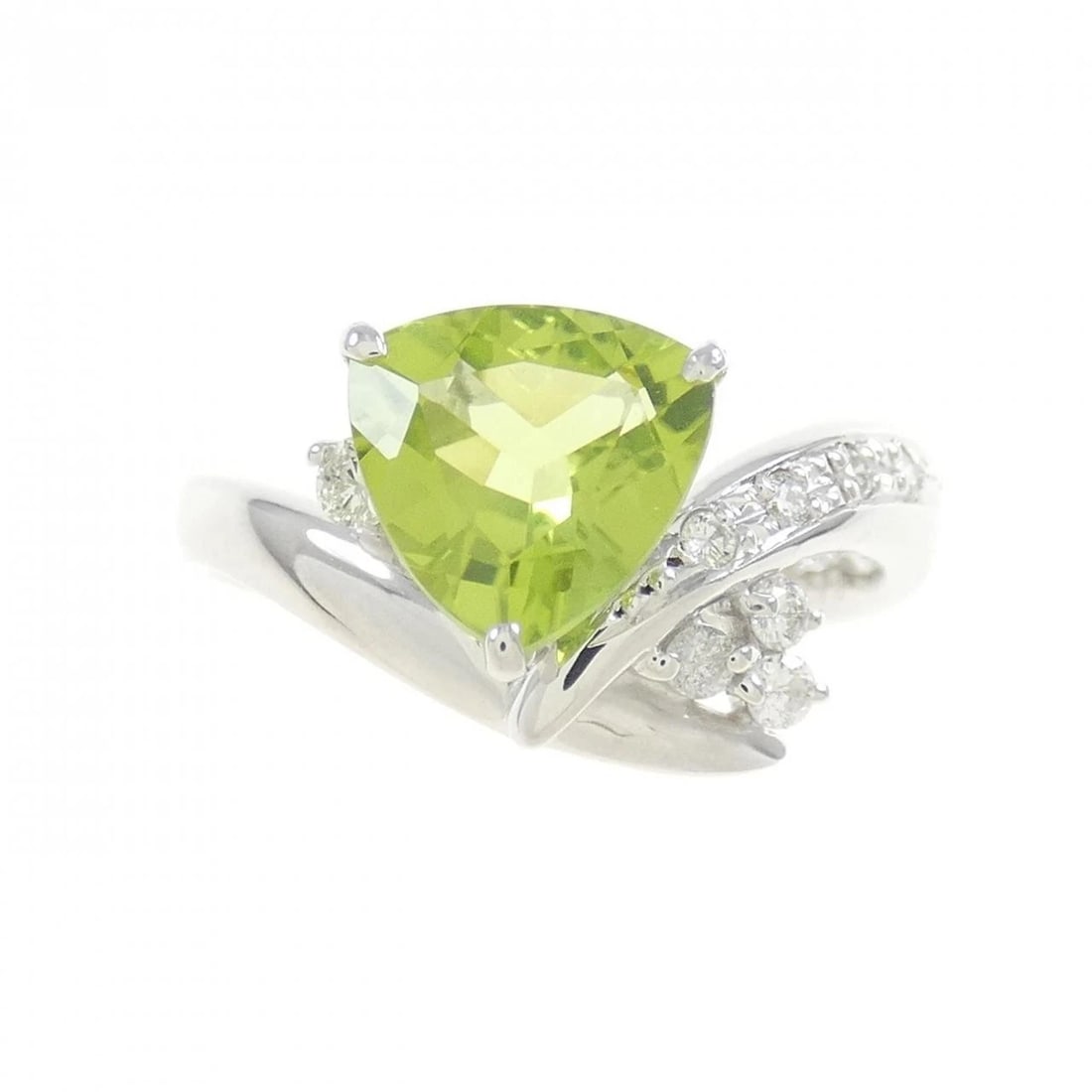 K18WG PERIDOT RING - 2