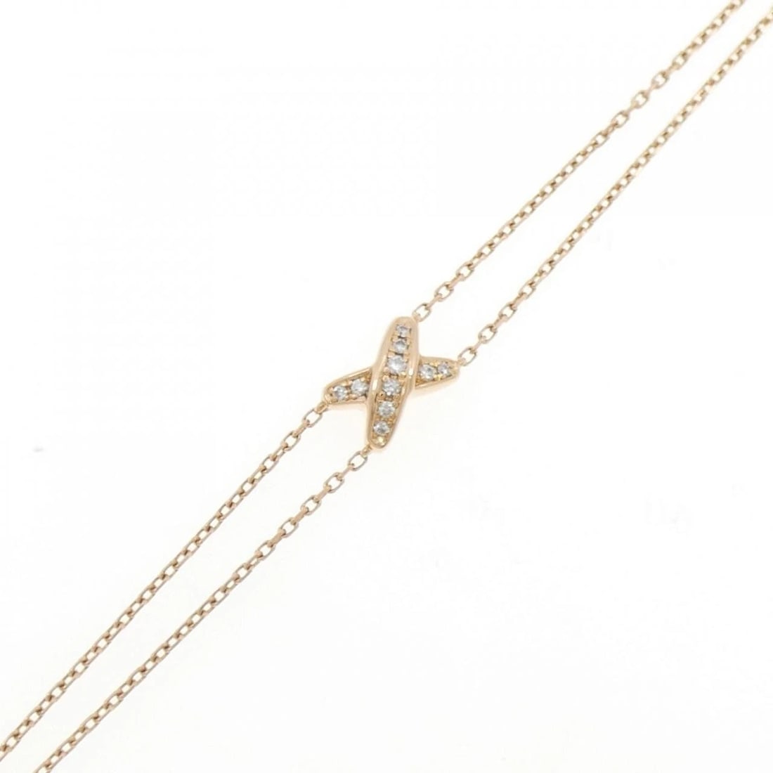 CHAUMET LIENS BRACELET: CHAUMET Liens Bracelet Brand: CHAUMET Type: Bracelet Material: 750 Pink Gold, Main Stone/Creation Natural Color: Pink Gold Size: ActualSize Max W: 5.8mm Size16-18cm Accessories: None