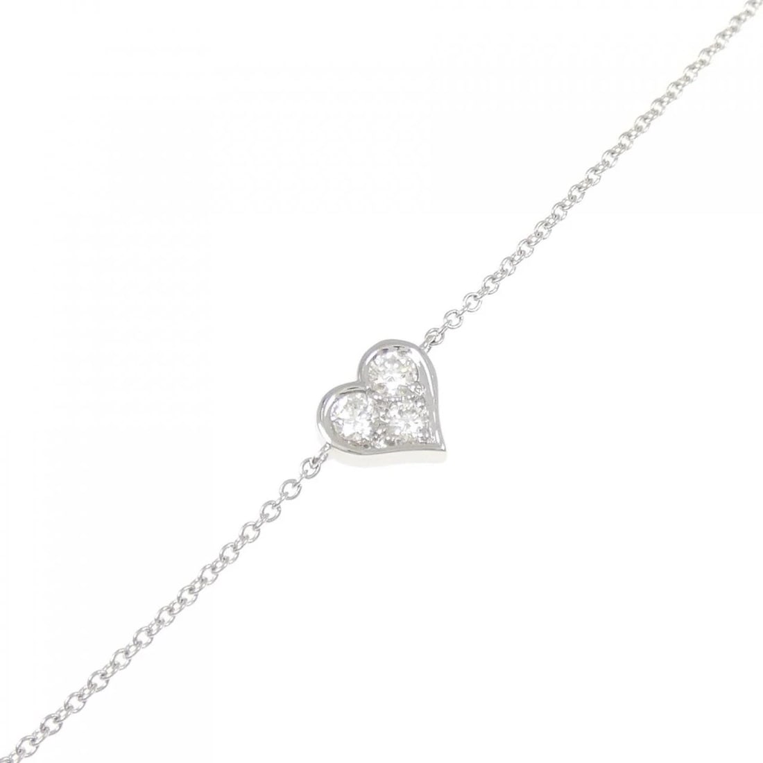 TIFFANY & CO. SENTIMENTAL SMALL BRACELET: Tiffany & Co. sentimental Small Bracelet Brand: Tiffany Type: Bracelet Material: Platinum 950, Main Stone/Creation Natural Color: White Size: 16cmActualSize Max W: 7.1mm Accessories: None