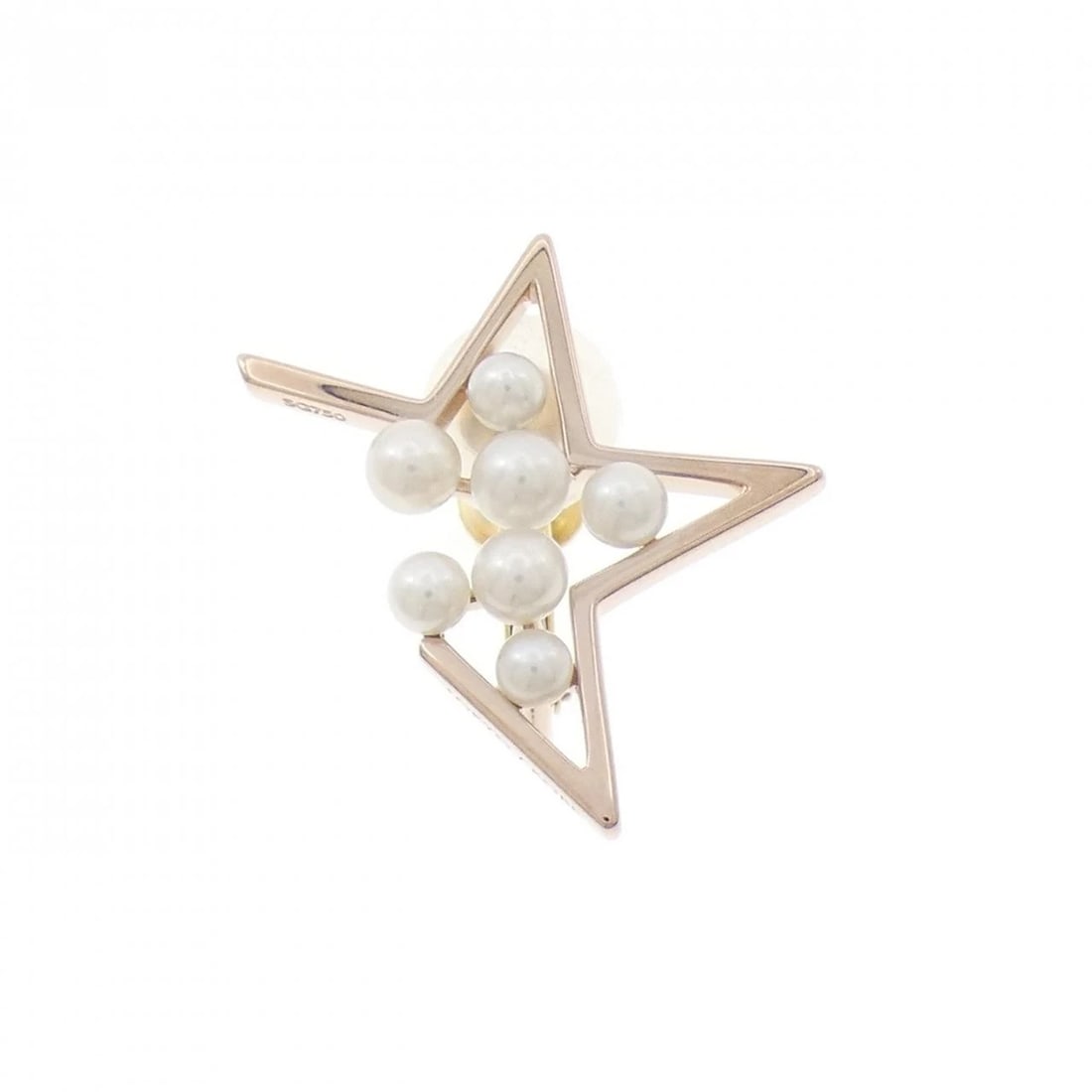 TASAKI ABSTRACT STAR EARRINGS: TASAKI Abstract Star Earrings Brand: TASAKI Type: Earrings Material: 750 Pink Gold, Main Stone/Creation Freshwater Pearl Color: Pink Gold Size: ActualSize HxW: 22.7mmx21.0mm Accessories: None