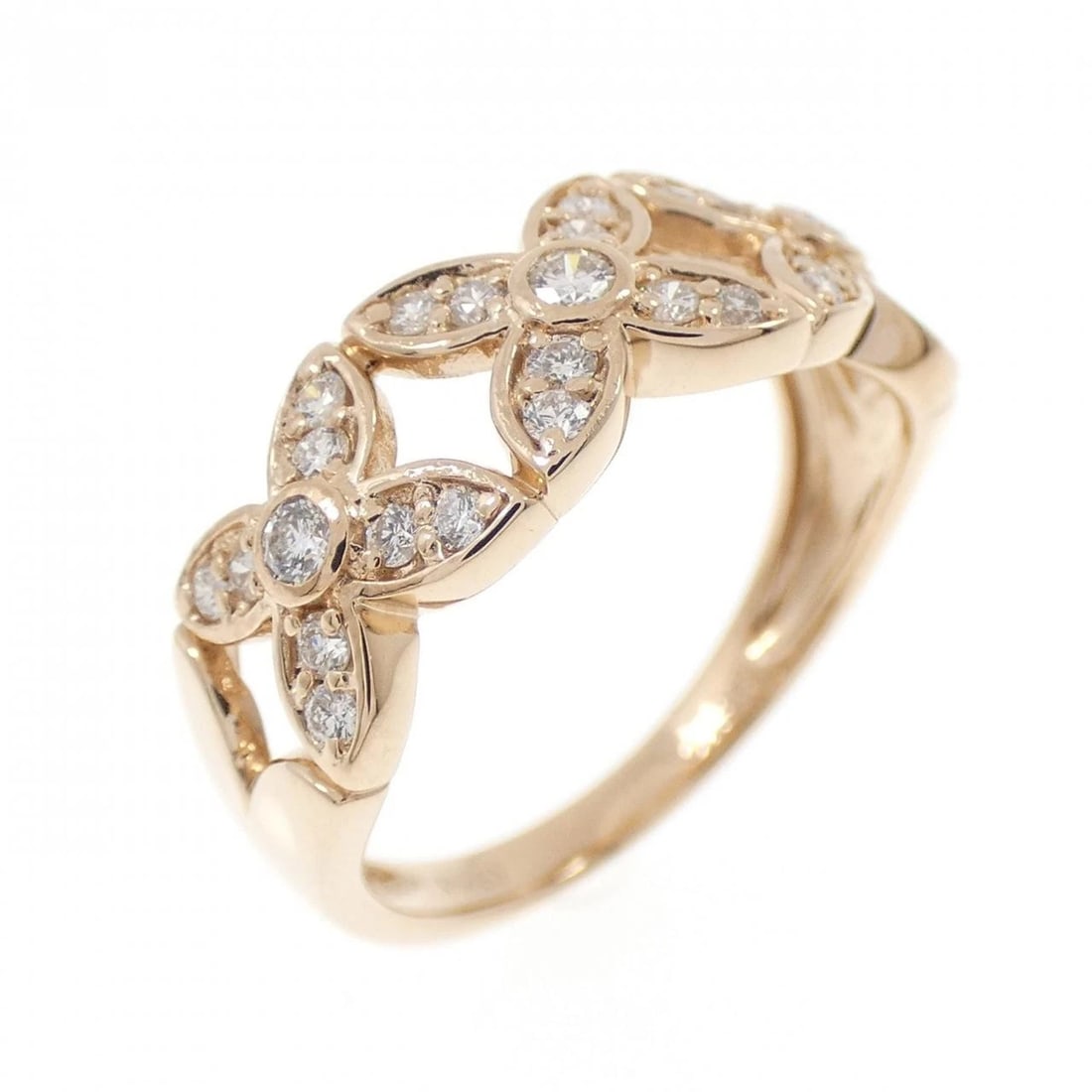 K18PG DIAMOND RING: K18PG Diamond Ring Brand: Unbranded Type: Ring Material: K18 Pink Gold, Main Stone/Creation natural Color: pink gold Size: 6 US Accessories: None Accessories Notice: When purchasing pre-ow