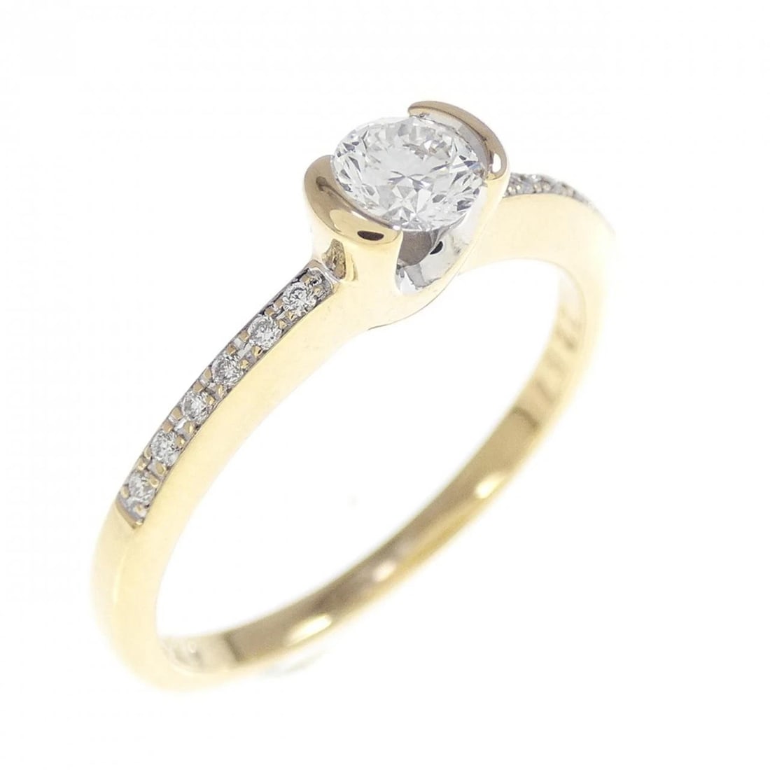 750YG 750WG DIAMOND RING: 750YG 750WG Diamond Ring Brand: Unbranded Type: Ring Material: 750 Yellow Gold 750 White Gold, Main Stone/Creation Natural Color: Yellow Gold Size: 6 US Accessories: None Accessories Notice:
