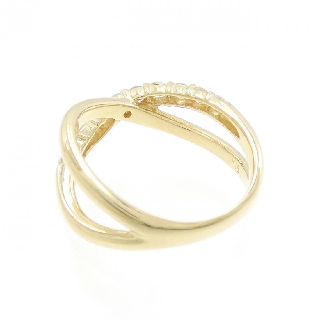 K18YG DIAMOND RING - 3