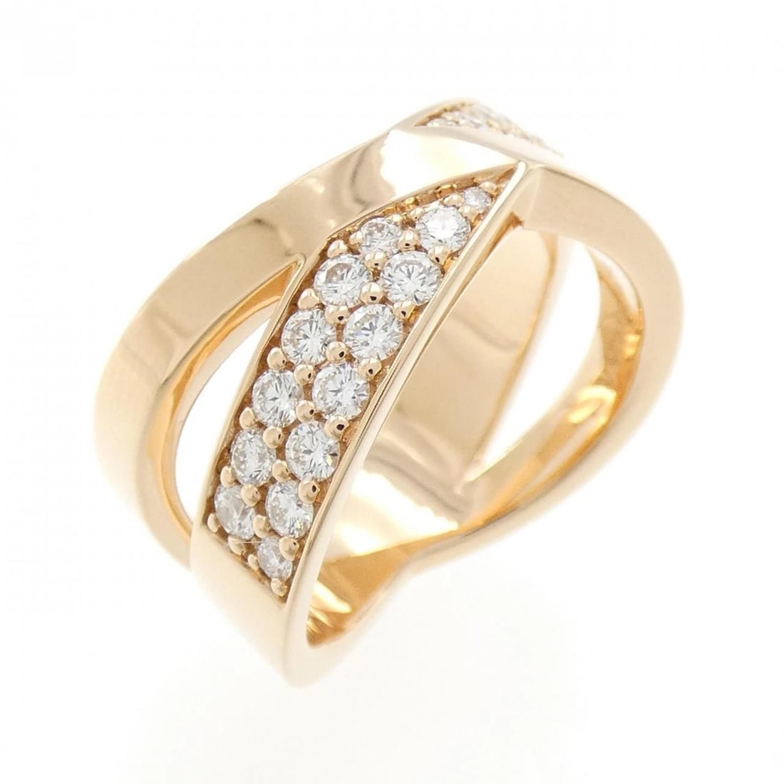 TIFFANY X-WIDE RING: Tiffany X-Wide Ring Brand: Tiffany Type: Ring Material: 750 Pink Gold, Main Stone/Creation Natural Color: Pink Gold Size: 6.5 (US size) Accessories: None Accessories Notice: When purchasin