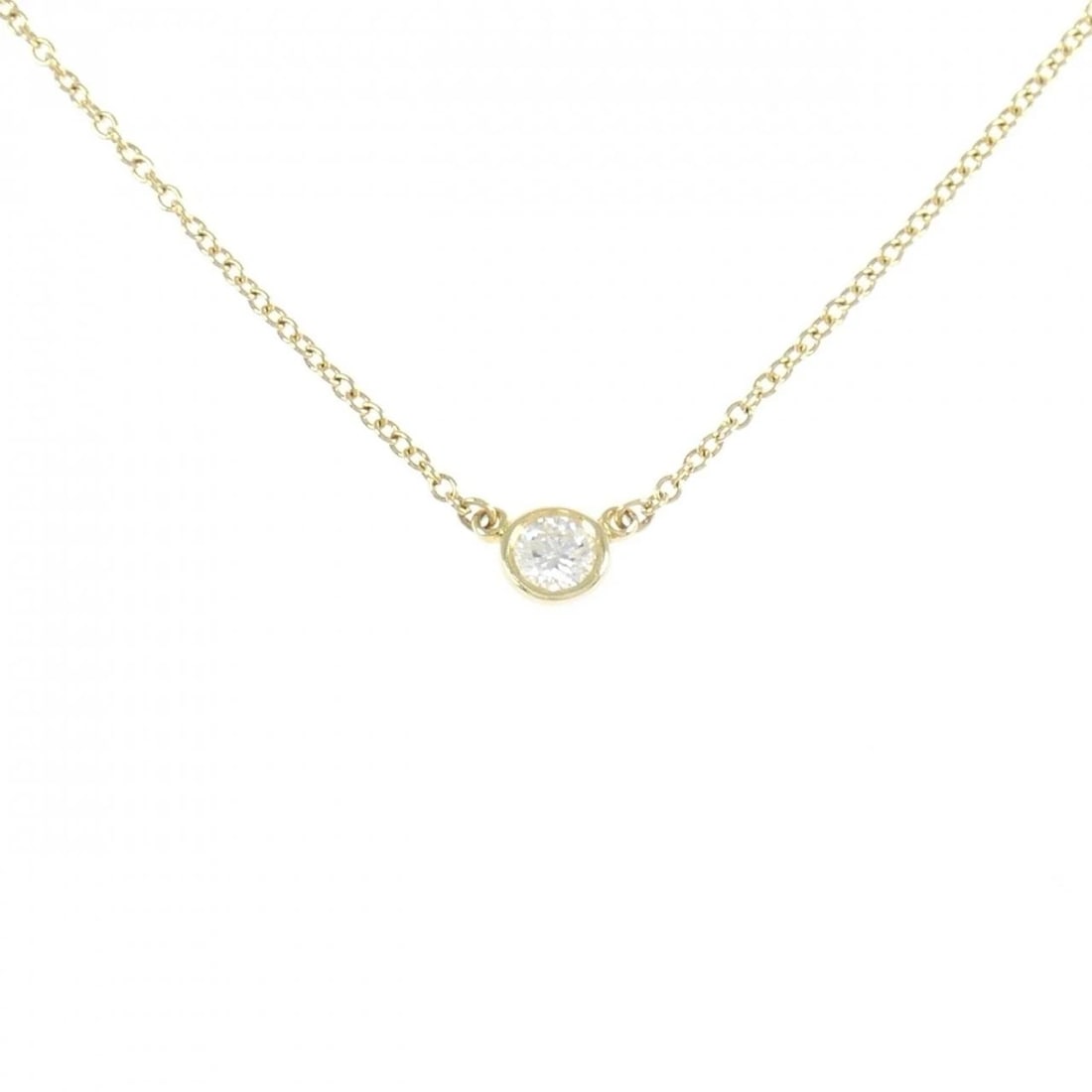 TIFFANY & CO. BY THE YARD NECKLACE: Tiffany & Co. By the Yard Necklace Brand: Tiffany Type: Necklace Material: 750 Yellow Gold, Main Stone/Creation Natural Color: Yellow Gold Size: ActualSize Diameter: 4.2mm Chain Max. W: 1.0mm 